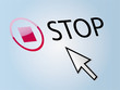 Stop / Arrêt avec flèche