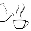 Abstract tea time
