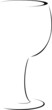 abstract wine glass