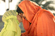 Muslim Mother and Child   Kiss