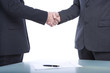 Two men shaking hands