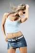 Beautiful female dancing