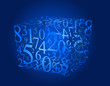 Numbers background Numbers background