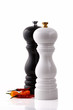 Two pepper mill Black and White Two pepper mill Black and White