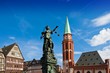 Statue of Lady Justice in Frankfurt's central square