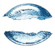 Isolated blue Bubbles forming water