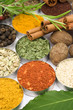 Colorful spices used in indian and international cuisine