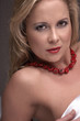 Sensual naked young blonde adult Caucasian woman