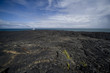 lava field at the ocean