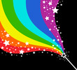 Magic stick on black background with stars Magic stick on black background with stars