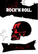 vector grunge poster with skull vector grunge poster with skull