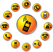 Set buttons. Phones