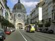 tramway dans une rue à Bruxelles tramway dans une rue à Bruxelles