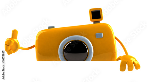 Appareil photo avec un panneau
