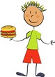 enfant hamburger