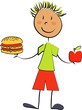 enfant choix pomme burger