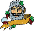 Bacchus or Dionysus the god of wine