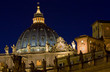 Rome By Night - St. Peter's Dome