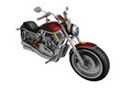 Motorcycle on a white background