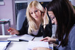 businesswomen at meeting at the office businesswomen at meeting at the office