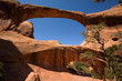 Der Double-O-Arch im Arches National Park in Utah Der Double-O-Arch im Arches National Park in Utah