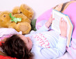 reading on bed