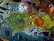 Oil paint palette