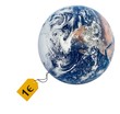 One Euro Planet Isolated