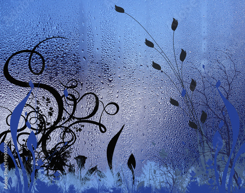 Photo: Water Drops on window Water Drops on window