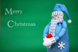 Merry Christmas and snowman