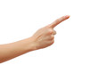 Index finger isolated on white background Index finger isolated on white background