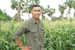 farmer in good feeling