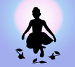Illustration: Ballet Curtsy 3 Ballet Curtsy 3