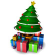 Christmas tree with decorations