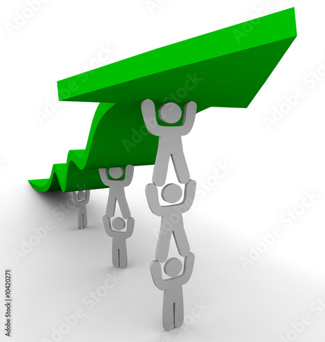 Illustration: Pushing Up the Arrow Pushing Up the Arrow