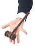 business laws concept with businessman holding gavel