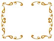 goldene Umrahmung
