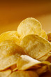 Detail of fried potato chips