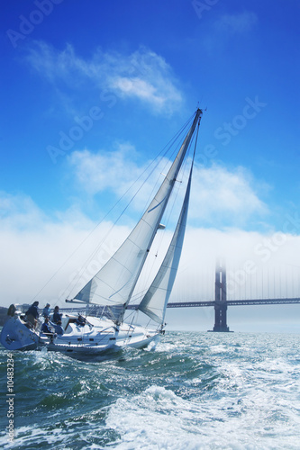 Photo: Beautiful yacht in San Francisco bay Beautiful yacht in San Francisco bay