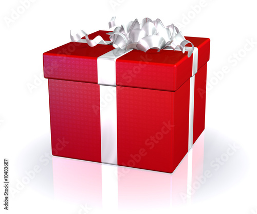 cadeau emballage rouge fermé