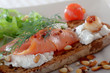 tartine au saumon
