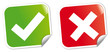 Etiquettes Vrai - Faux vecteur2 Etiquettes Vrai - Faux vecteur2