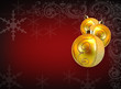 Three Christmas balls with any nice decoration