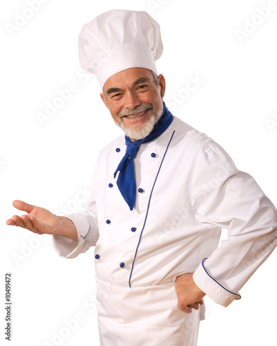 Portrait of happy attractive cook