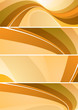 Orange and brown flowing abstract design