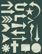 many crumple shapes, vector