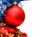 christmas background ball,pinecone,blue tree