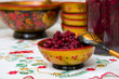 foxberries in the Khokhloma bowl