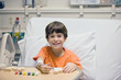 Little Boy Painting in the Hospital Little Boy Painting in the Hospital
