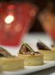 Fig tarts with honey flan and pastry crust cups